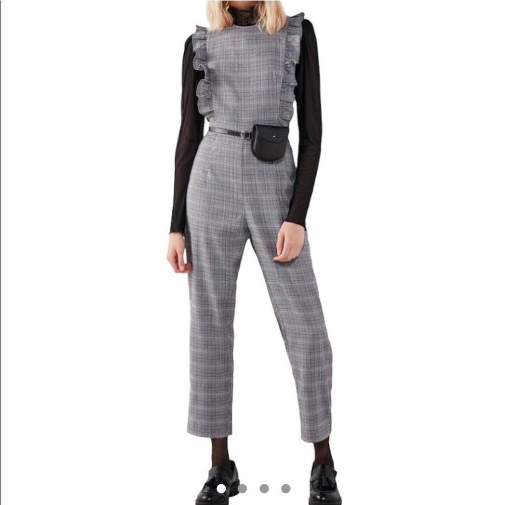 Urban Outfitters Cooperative Glen Plaid Jumpsuit